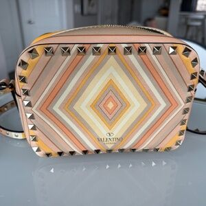Valentino Rockstud Multi color Camera Bag